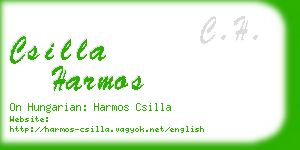 csilla harmos business card